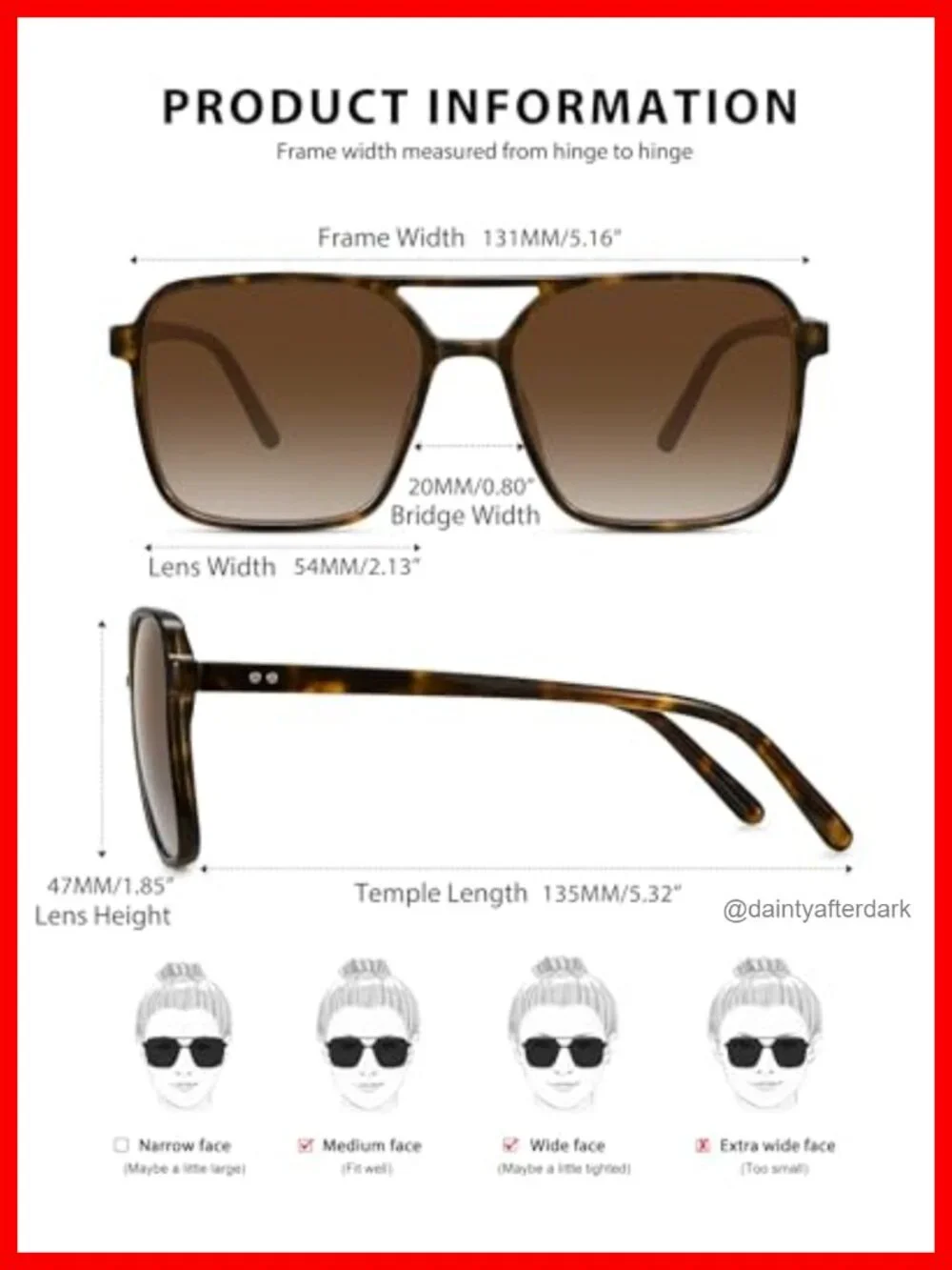 Square Aviator Sunglasses Women Men Retro Trendy UV Protection Shades